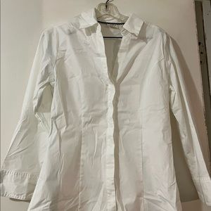 White long shelves shirts